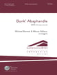 Bonk' abaphandle SATB choral sheet music cover